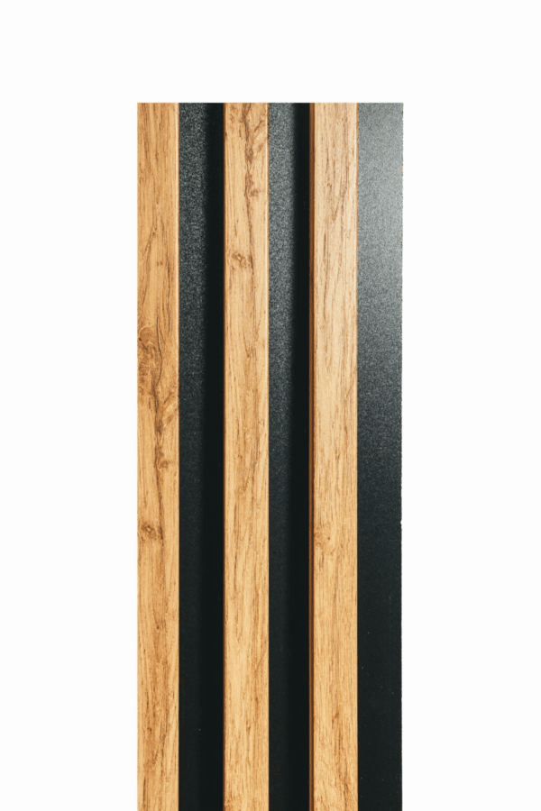 Dąb wotan lamele ścienne thick na płycie 275x18cm